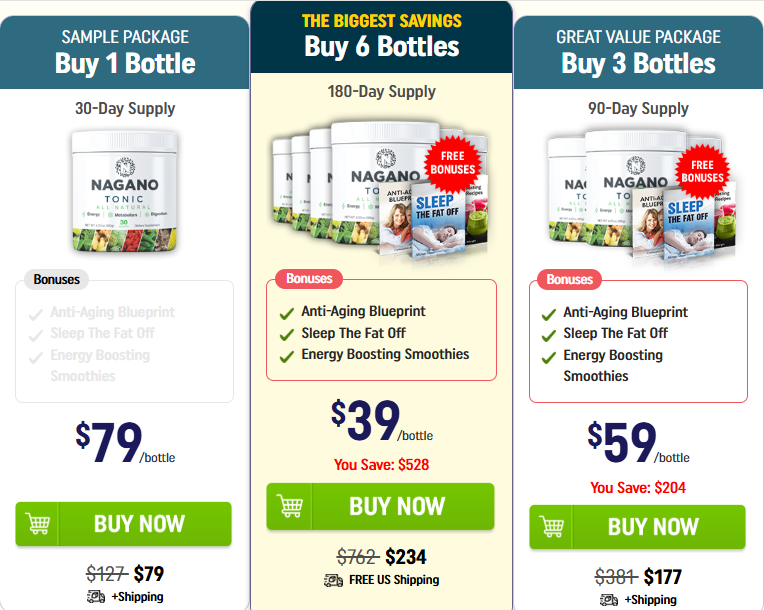 Nagano Lean Body Tonic Price