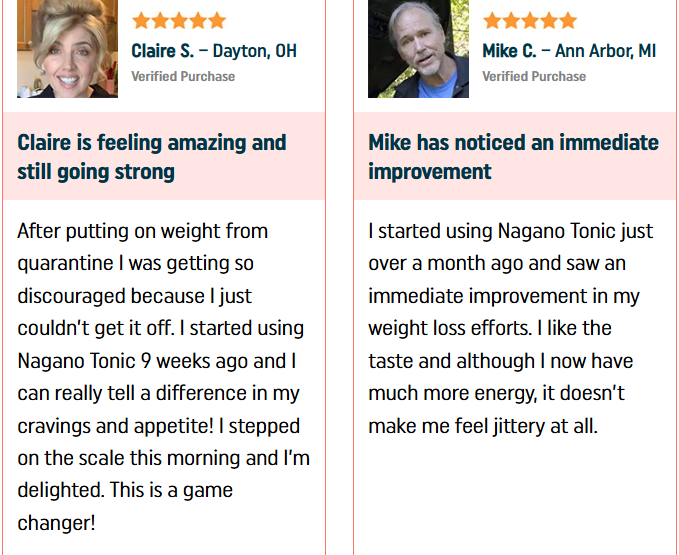 Nagano Lean Body Tonic Reviews